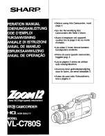 Preview for 1 page of Sharp VL-C780S Operation Manual