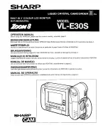 Preview for 1 page of Sharp VL-E30S Operation Manual