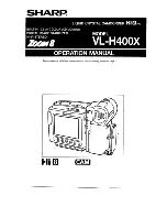 Sharp VL-H400X Operation Manual preview