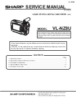 Preview for 1 page of Sharp VL-NZ8U Service Manual