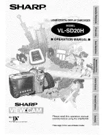 Sharp VL-SD20H Operation Manual preview