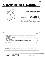 Sharp VN-EZ1U Service Manual preview