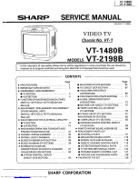 Sharp VT-1480B Service Manual предпросмотр