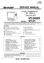 Sharp VT-3428X Service Manual preview