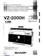 Preview for 1 page of Sharp VZ-2000H Operation Manual