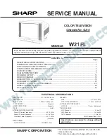 Sharp W21FL Service Manual preview