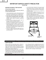 Предварительный просмотр 3 страницы Sharp W21FL Service Manual