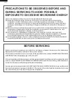 Preview for 2 page of Sharp Warm & Toasty R-55TS Service Manual