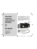 Предварительный просмотр 1 страницы Sharp WF-5000W Operation Manual