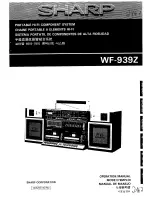 Sharp WF-939Z Operation Manual preview