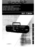 Предварительный просмотр 1 страницы Sharp WF-T380H Operation Manual