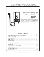 Preview for 1 page of Sharp WH-236E Service Manual