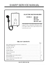 Sharp WH-A55 Service Manual preview
