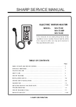 Preview for 1 page of Sharp WH-T36E Service Manual