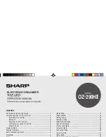 Sharp Wizard OZ-290HII Operation Manual preview