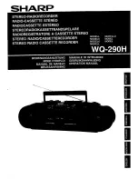 Sharp WQ-290H Operation Manual preview