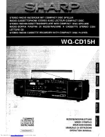 Sharp WQ-CD15H Operation Manual предпросмотр