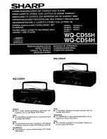 Sharp WQ-CD54H Operation Manual предпросмотр