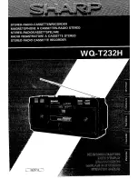 Sharp WQ-T232H Operation Manual предпросмотр