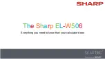 Preview for 1 page of Sharp WriteView EL-W506 Manual