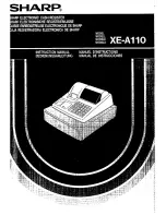 Предварительный просмотр 1 страницы Sharp XE-A110 Operation Manual