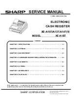 Предварительный просмотр 1 страницы Sharp XE-A1BT Service Manual