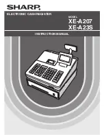 Sharp XE-A207 Instruction Manual preview