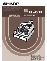 Sharp XE-A213 Instruction Manual preview