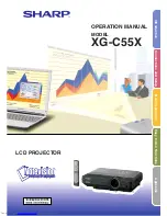 Sharp XG-C55X - Conference Series XGA LCD Projector Operation Manual предпросмотр