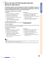 Preview for 13 page of Sharp XG-C55X - Conference Series XGA LCD Projector Operation Manual