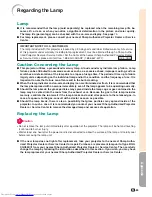 Preview for 89 page of Sharp XG-C55X - Conference Series XGA LCD Projector Operation Manual