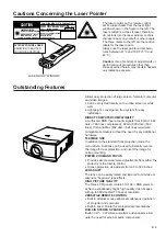 Предварительный просмотр 4 страницы Sharp XG-E1200U Operation Manual