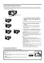 Preview for 14 page of Sharp XG-E3500U Operation Manual