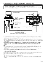 Preview for 16 page of Sharp XG-E3500U Operation Manual