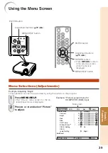 Предварительный просмотр 43 страницы Sharp XG-F315X Operation Manual