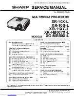 Предварительный просмотр 1 страницы Sharp XG-MB50X-L - Notevision XGA DLP Projector Service Manual