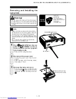 Предварительный просмотр 17 страницы Sharp XG-MB50X-L - Notevision XGA DLP Projector Service Manual