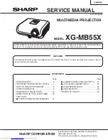 Sharp XG-MB55X Service Manual предпросмотр