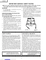 Предварительный просмотр 4 страницы Sharp XG-MB55X Service Manual