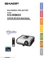 Sharp XG-MB65X Operation Manual предпросмотр