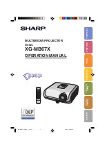 Sharp XG-MB67X Operation Manual предпросмотр