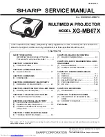 Sharp XG-MB67X Service Manual предпросмотр