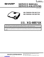 Sharp XG-MB70X Service Manual предпросмотр