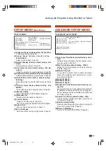 Preview for 19 page of Sharp XG-MB70X Setup Manual