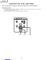 Предварительный просмотр 18 страницы Sharp XG-NV2SB Service Manual