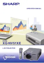 Предварительный просмотр 1 страницы Sharp XG-NV51XE Operation Manual