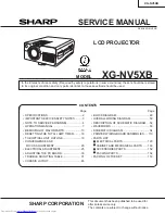 Sharp XG-NV5XB Service Manual предпросмотр