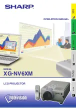 Sharp XG-NV6XM Operation Manual предпросмотр