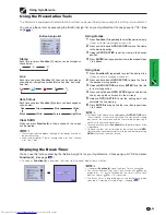 Предварительный просмотр 37 страницы Sharp XG-P20XE Operation Manual