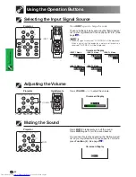 Предварительный просмотр 42 страницы Sharp XG-P20XE Operation Manual